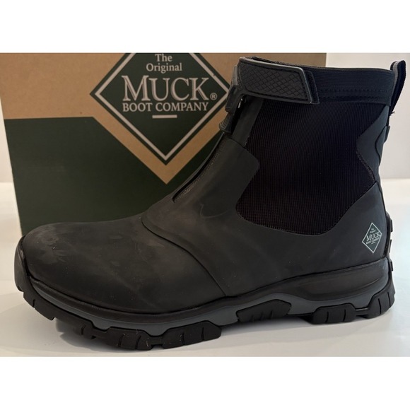 The-original Muck boot company Other - Muck Boot Company Men's Apex Mid zip Ankle Boot AXMZ-000 Black/Gray Size 13